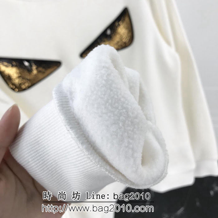 Fendi芬迪 18ss秋冬新款衛衣 最新設計 金色眼睛系列 定制純棉加絨面料 高版本男女同款 ydi2055